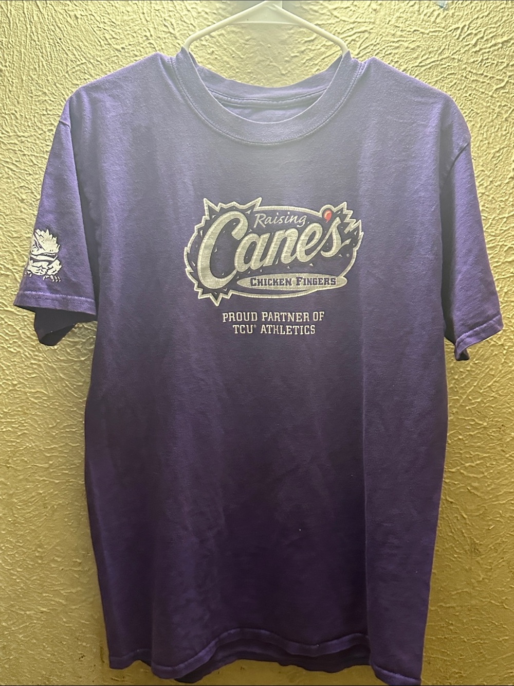 Raising Cane’s TCU Purple Graphic Tee